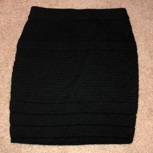 Black wool skirt in size XS
